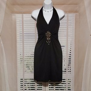David Meister LBD halter dress